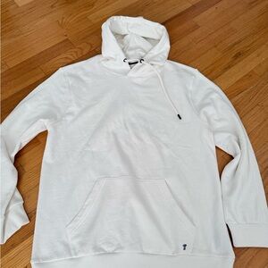 T P J White Hoodie for Men large